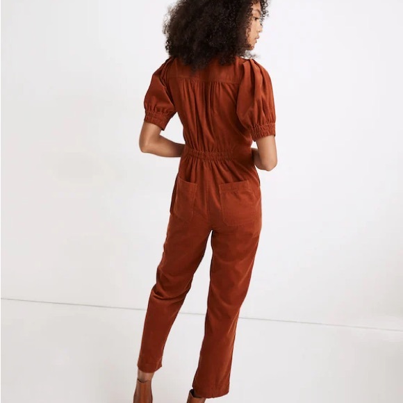 Madewell puff sleeve corduroy jumpsuit, size 2 - Picture 11 of 13